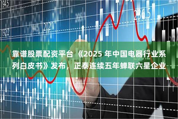 靠谱股票配资平台 《2025 年中国电器行业系列白皮书》发布，正泰连续五年蝉联六星企业